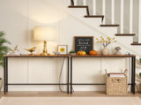 2 Pack 39.4" Narrow Console Sofa Table with Power Outlets and USB Ports, Long 27547211