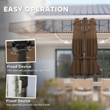 Outdoor beach umbrella/Double-Sided Sun Umbrella 40643178