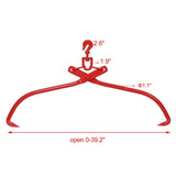 32in - Log Lifting Tongs Heavy Duty Grapple Timber Claw W46537380
