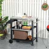 Outdoor Bar Cart Grill Table 74898970