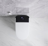 Elongated Smart Toilet with Elongated Heated Bidet Seat, Intelligent Toilet with Bidet Built-in, W2826P199068