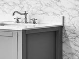 72"x 22" bathroom stone vanity top engineered color undermount ceramic sink and 3 faucet hole W1059P232320