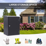 ZNTS Outdoor Garden Storage Shed Galvanized Steel Tool House （Prohibited by WalMart） 60583842