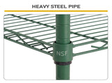 5-Layer Adjustable Display Rack Iron Household Shelf with Adjustable Feet 29.13*13.39*59.06in Forest 83121925