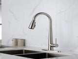 Kitchen Faucet Pull Down Sprayer Brushed Nickel, High Arc Single Handle Kitchen Sink Faucet 95498826