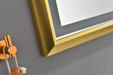 48" x 30" LED Bathroom Mirror with Aluminum Frame, Wall Mounted Vanity Mirror, Anti-Fog, Memory, 3 W928P333058