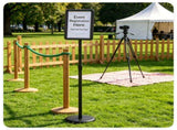 Adjustable Floor Standing Sign Holder, 8.5"x11" Front Loading Snap Frame with 360&deg Rotatable 65070845