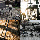 Outdoor camping round table, adjustable folding table, easy to carry, suitable for camping, BBQ, 47537072