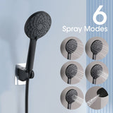 Shower Head, 10 Inch High Pressure Rainfall Shower Head/Handheld Shower Combo with 11 Inch Extension W121960165