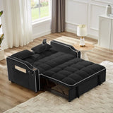 ZNTS 1 versatile foldable sofa bed in 3 lengths, modern sofa sofa sofa velvet pull-out bed, adjustable W2151127337