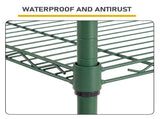 5-Layer Adjustable Display Rack Iron Household Shelf with Adjustable Feet 29.13*13.39*59.06in Forest 83121925