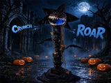 6.2ft Animated Halloween Man-Eater Plant, Sound Activated Monster Plant Prop with LED Color Changing 08263715