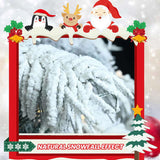 8ft Flocked Scarecrow-Shaped Christmas Tree with 470 Warm White LED Lights, 1242 PVC Memory Wire 29559917