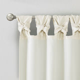 Twist Tab Lined Window Curtain Panel Pair B035129701