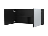 McNary Medicine Cabinet With Included Mirrors And 2 Doors, Black B128P237179