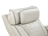1pc Luxurious Power Reclining Loveseat w Center Console Adjustable Headrests Lights Storage Arms USB B011P609102