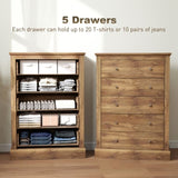Wood Storage Chest of Drawers 79862023