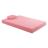 7inch Full and Pillow Set Breathable Fabric Gel-Infused Memory Foam, Pink, B011P213351