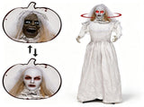 Halloween Animatronic Ghost Bride Prop, 5.6FT Turning Head Beauty to Hag with Red Glowing Eyes Sound 89295662