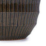 Handmade Dark Coffee Ceramic Planter Set of 4 , Indoor/Outdoor Flower Pot for W3273P321575