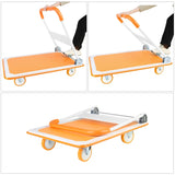 Foldable Push Cart Dolly - 660 Lb. Capacity Heavy Duty Moving Platform Hand Truck - Folding & W1239126283
