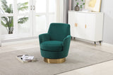 Velvet Swivel Barrel Chair, Swivel Accent Chairs Armchair for Living Room, Reading Chairs for W1361116852
