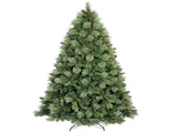 7FT PreLit Artificial Christmas Tree, 1355 Tips PEBlossomTipped Pine Needle & PVC Tree, 500L Warm T3637P598706