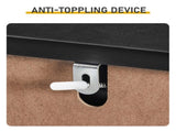 5-Drawer Particleboard Chest with Melamine Finish Drawer Dresser 26*13*39in Black 51153087