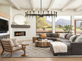 24-Light Black Gold Chandelier, 37.63" Modern Farmhouse Chandelier for Dining Room Over Table, Large 12853131