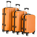 ZNTS 3-in-1 Multifunctional Large Capacity Traveling Storage Suitcase Luggage Set Orange 97788148