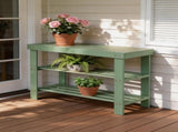 35.43"*11.02"*17.72" 3-Tier Bamboo Shoe Rack Forest Green 67755219