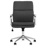 ZNTS Black Height Adjustable Rolling Office Chair B062P153791