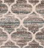 Granada Trellis Blue/Brown/Tan Area Rug B055P299723