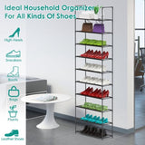 10-Tier Shoe Rack, 23.03x10.82x72.83in Space-Saving Tall Shoe Storage - Heavy Duty Steel Frame, 57750366