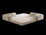 78.7-Inch Convertible Sleeper Sofa Bed with Cylindrical Pillow, Chenille Folding Mattress Couch with W834P380494