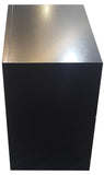 Black 2-Drawer Nightstand with Tray B062P209405