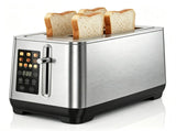 4-Slice Stainless Steel Toaster, LED Display Toaster with 6 Browning Levels & 4 Bread Modes, Defrost 26390251