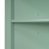 ZNTS Green Triangle Tall Cabinet with 3 Drawers and Adjustable Shelves for Bathroom, Kitchen or Living 58750373