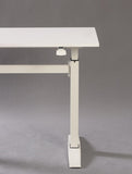 ZNTS 47" Tech Desk Standing and Adjustable Desk In White B091P183638