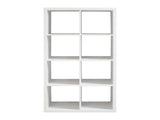8-Cube Organizer Storage with Opened Back Shelves,2 X 4 Cube Bookcase Book Shleves for Home, Office 02606646