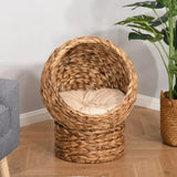 19.75" L x 16.5" W x 23.5" H cat bed with upholstered, cat basket bed cat house 95127626
