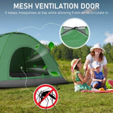 3-4 Person Camping Dome Tent Army Green 51815761