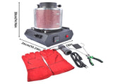 1KG Gold Melting Furnace 1500W 1100&degC/2012&degF, Compact High-Temperature Metal Casting Furnace 98525826
