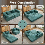 Compression Sofa,Convertible Floor Sofa Bed with Fixed-Shape Frame, Loveseats Boneless Modular 11854585