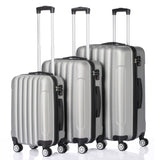 ZNTS 3-in-1 Multifunctional Large Capacity Traveling Storage Suitcase Silver Gray 52264925