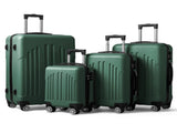 Curved Vertical Stripe 4-in-1 Trolley Case - Retro Green 12522872
