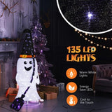 4ft Ghost 100LED Lighted Outdoor Halloween Decorations 20861555