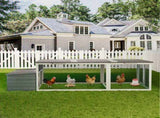 20.93ft Large Wooden Chicken Coop Outdoor Hen House with Nesting Box & Weatherproof Asphalt Roof, 79211579