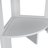 Gisela Corner Shelf With Three Shelves,White B128P237170