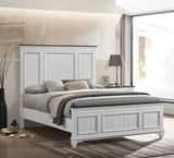 ZNTS Clelane Wood Bedroom 5 piece Set with Shiplap Panel Queen Bed, Dresser, Mirror, Nightstand, and T2574P204504